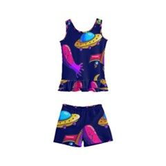 Space Pattern Kids  Boyleg Swimsuit by Amaryn4rt