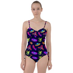 Space Pattern Sweetheart Tankini Set by Amaryn4rt