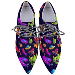 Space Pattern Pointed Oxford Shoes by Amaryn4rt