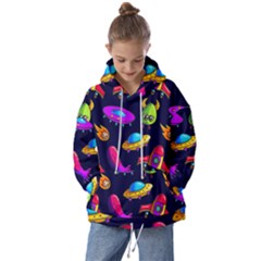 Space Pattern Kids  Oversized Hoodie