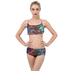 Vector Art Pattern - Layered Top Bikini Set by Amaryn4rt