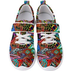 Vector Art Pattern - Men s Velcro Strap Shoes by Amaryn4rt