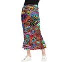 Vector Art Pattern - Maxi Fishtail Chiffon Skirt View1