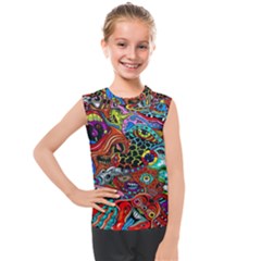 Vector Art Pattern - Kids  Mesh Tank Top by Amaryn4rt