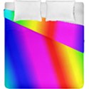 Multi color rainbow background Duvet Cover Double Side (King Size) View1