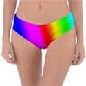 Multi color rainbow background Reversible Classic Bikini Bottoms View1