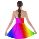 Multi color rainbow background Strapless Bra Top Dress View2