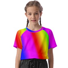 Multi Color Rainbow Background Kids  Basic Tee by Amaryn4rt