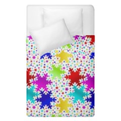 Snowflake Pattern Repeated Duvet Cover Double Side (single Size) by Amaryn4rt