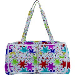 Snowflake Pattern Repeated Multi Function Bag by Amaryn4rt