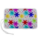 Snowflake Pattern Repeated Pen Storage Case (M) View1