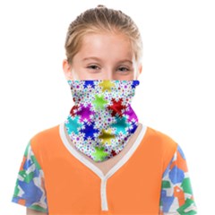 Snowflake Pattern Repeated Face Covering Bandana (kids) by Amaryn4rt