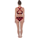 Black And Red Backgrounds- Cross Back Hipster Bikini Set View2