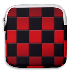 Black And Red Backgrounds- Mini Square Pouch by Amaryn4rt