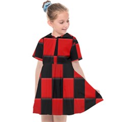 Black And Red Backgrounds- Kids  Sailor Dress by Amaryn4rt