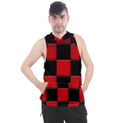 Black And Red Backgrounds- Men s Sleeveless Hoodie by Amaryn4rt