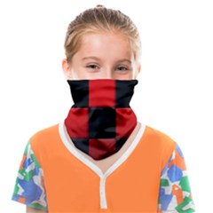 Black And Red Backgrounds- Face Covering Bandana (kids) by Amaryn4rt