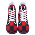 Black And Red Backgrounds- Kid s High-Top Canvas Sneakers View1