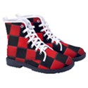 Black And Red Backgrounds- Kid s High-Top Canvas Sneakers View3