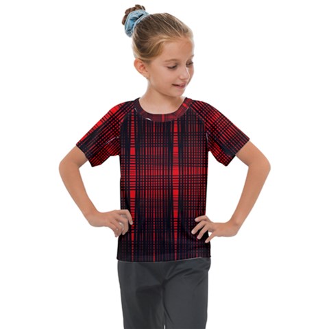 Black And Red Backgrounds Kids  Mesh Piece Tee by Amaryn4rt