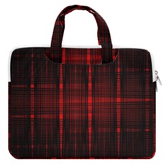 Black And Red Backgrounds Macbook Pro 16  Double Pocket Laptop Bag  by Amaryn4rt