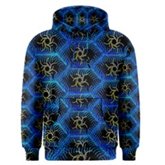 Blue Bee Hive Pattern- Men s Core Hoodie by Amaryn4rt