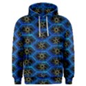 Blue Bee Hive Pattern- Men s Overhead Hoodie View1