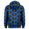 Blue Bee Hive Pattern- Men s Overhead Hoodie View2