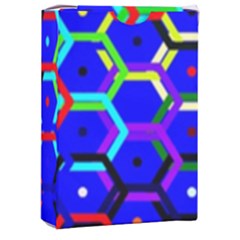 Blue Bee Hive Pattern Playing Cards Single Design (rectangle) With Custom Box by Amaryn4rt