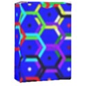 Blue Bee Hive Pattern Playing Cards Single Design (Rectangle) with Custom Box View1