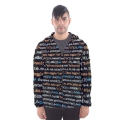 Close Up Code Coding Computer Men s Hooded Windbreaker by Amaryn4rt