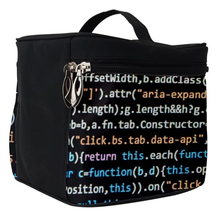 Close Up Code Coding Computer Make Up Travel Bag (Small)