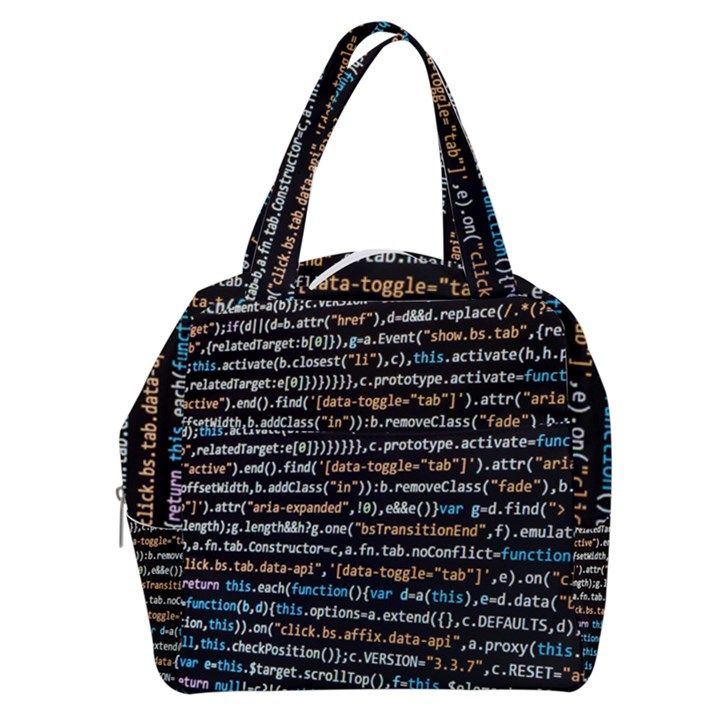 Close Up Code Coding Computer Boxy Hand Bag