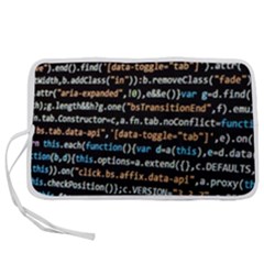 Close Up Code Coding Computer Pen Storage Case (m) by Amaryn4rt