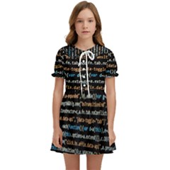 Close Up Code Coding Computer Kids  Sweet Collar Dress by Amaryn4rt