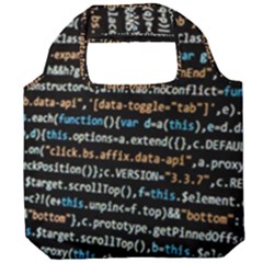 Close Up Code Coding Computer Foldable Grocery Recycle Bag by Amaryn4rt