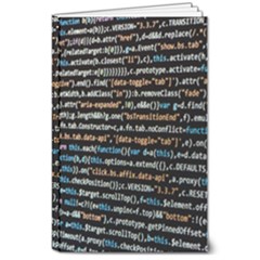 Close Up Code Coding Computer 8  X 10  Softcover Notebook by Amaryn4rt