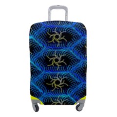 Blue Bee Hive Luggage Cover (small) by Amaryn4rt