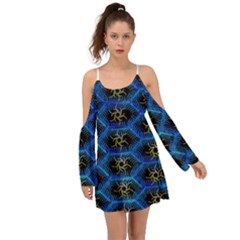 Blue Bee Hive Boho Dress by Amaryn4rt