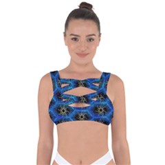 Blue Bee Hive Bandaged Up Bikini Top by Amaryn4rt