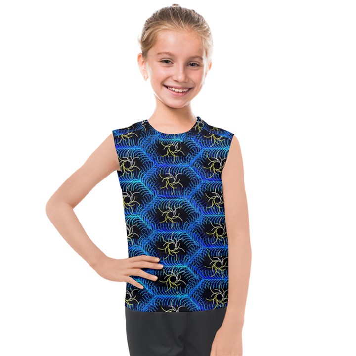 Blue Bee Hive Kids  Mesh Tank Top