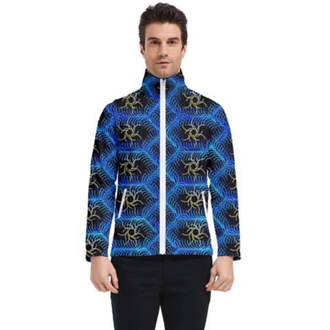 Blue Bee Hive Men s Bomber Jacket by Amaryn4rt