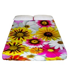 Flowers Blossom Bloom Nature Plant Fitted Sheet (king Size) by Amaryn4rt