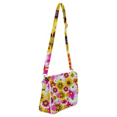 Flowers Blossom Bloom Nature Plant Shoulder Bag With Back Zipper by Amaryn4rt