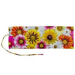 Flowers Blossom Bloom Nature Plant Roll Up Canvas Pencil Holder (m) by Amaryn4rt