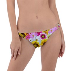 Flowers Blossom Bloom Nature Plant Ring Detail Bikini Bottoms by Amaryn4rt