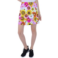 Flowers Blossom Bloom Nature Plant Tennis Skirt by Amaryn4rt