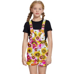 Flowers Blossom Bloom Nature Plant Kids  Short Overalls by Amaryn4rt