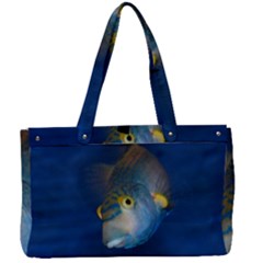 Fish Blue Animal Water Nature Canvas Work Bag by Amaryn4rt