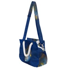 Fish Blue Animal Water Nature Rope Handles Shoulder Strap Bag by Amaryn4rt